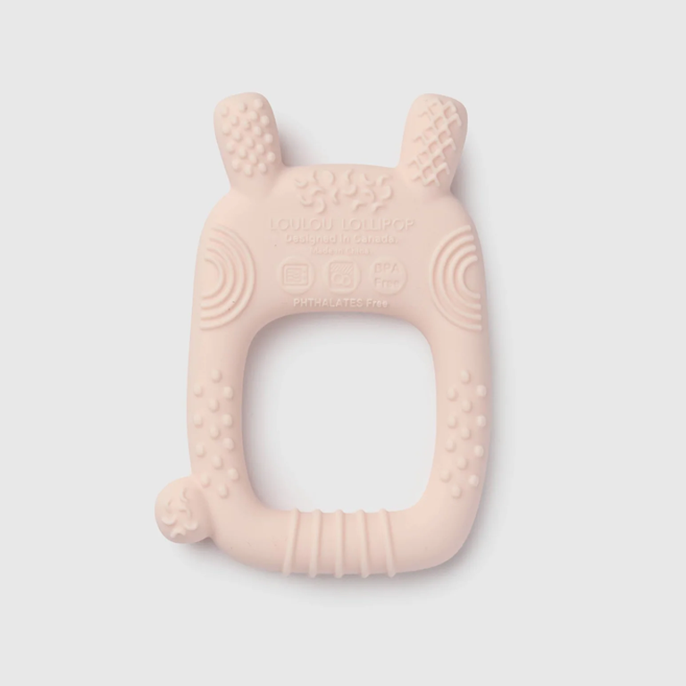 Loulou Lollipop Silicone Teether - Bailey Bunny