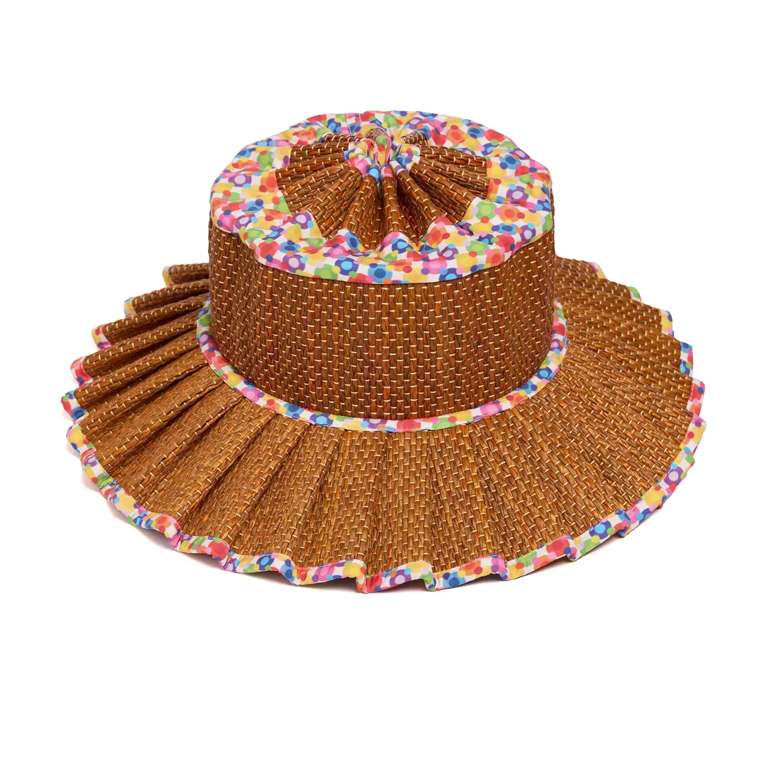 Lorna Murray Luxe Capri Hat - Sun Speckles Afternoon Large Maxi
