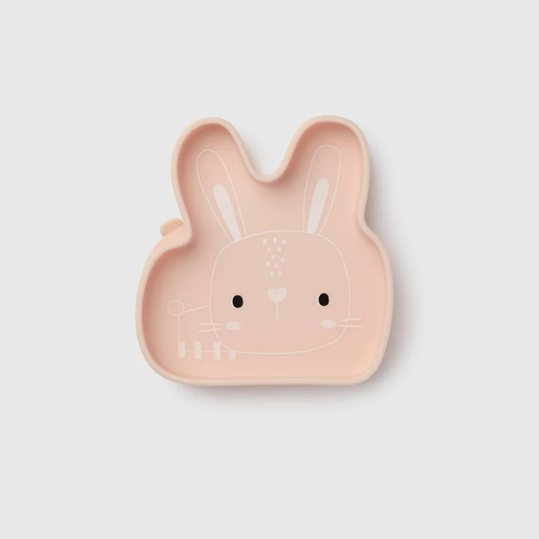 Loulou Lollipop Silicone Snack Plate - Bailey Bunny