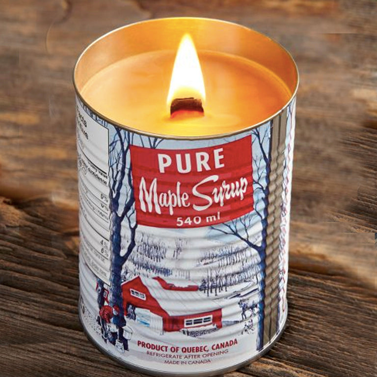 Maple Candle with Wood Wick