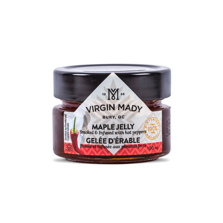 Virgin Mady Maple Jelly 100ml - Smoked &amp; Infused with Hot Peppers