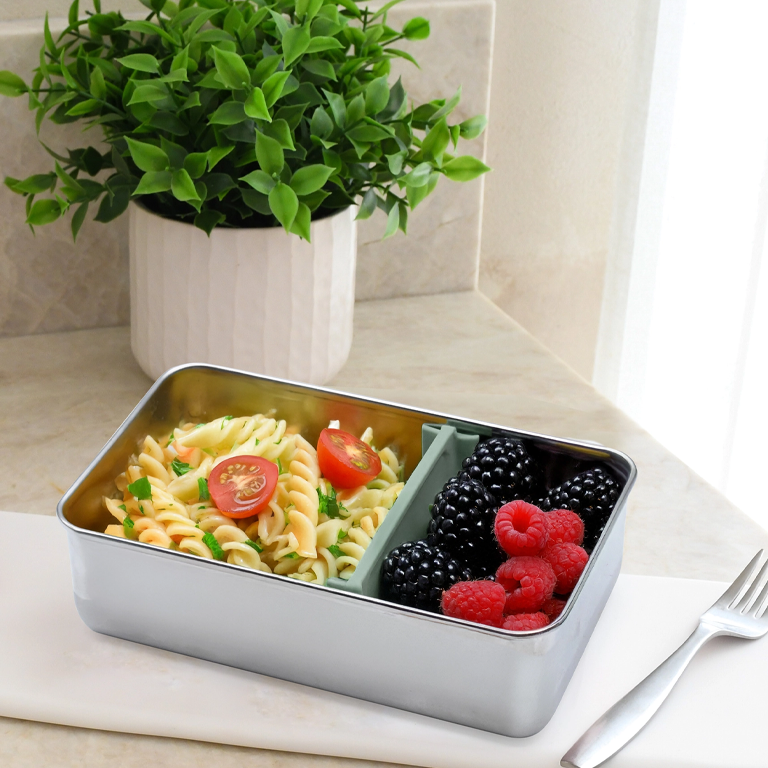 Melii Stainless Steel Bento Box — Sage