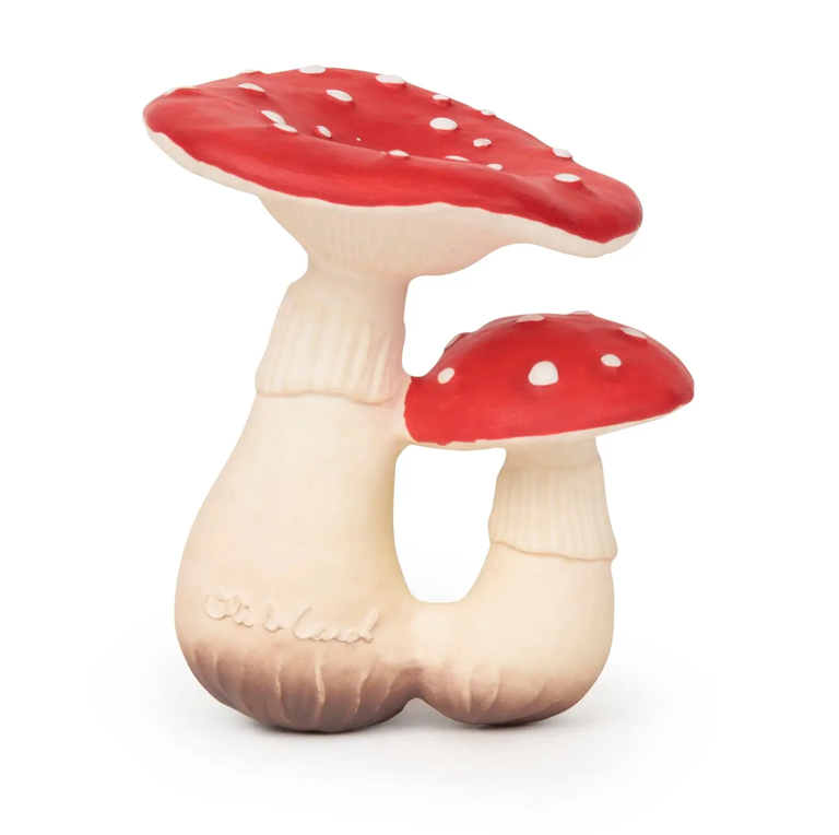 Oli&Carol Teether and Bath Toy - Spot the Mushroom