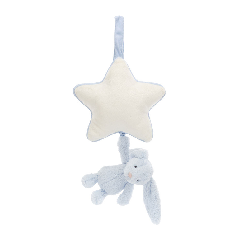Jellycat Musical Pull- Bashful Bunny Blue