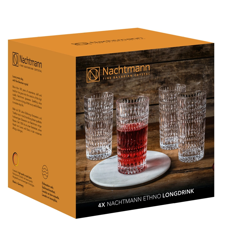 Nachtmann Long Drink Set of 4 - Ethno