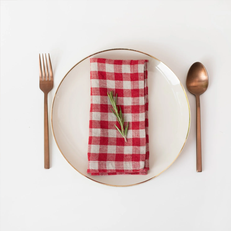 Linen Tales Napkins - Gingham Set of 2