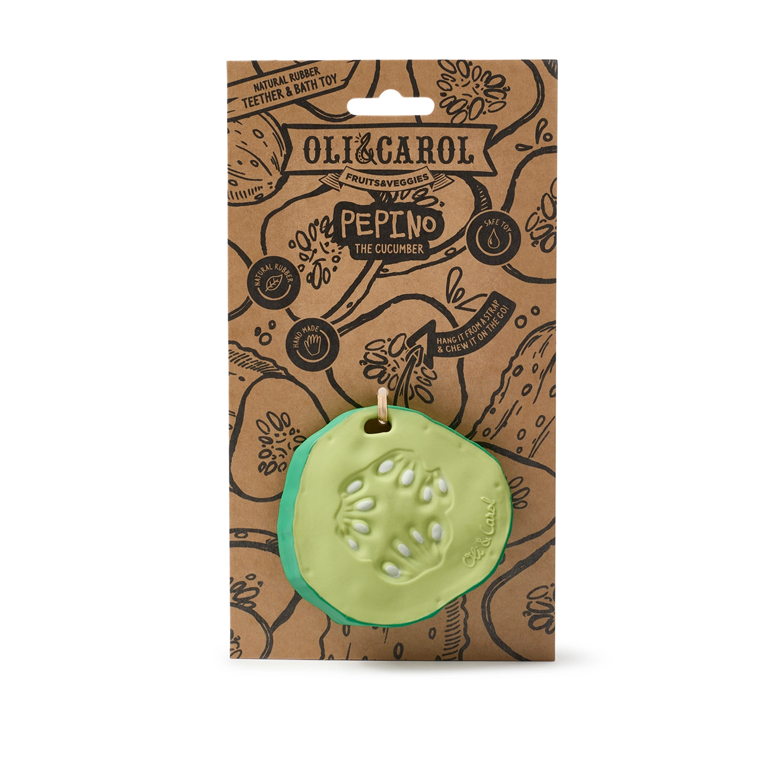 Oli&Carol Teether and Bath Toy - Pepino the Cucumber