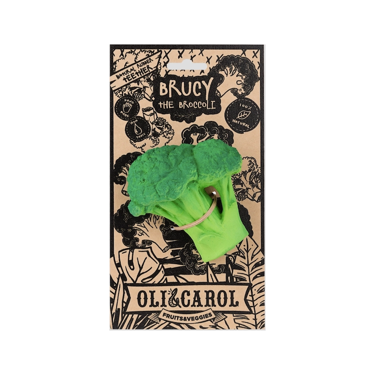 Oli&Carol Teether and Bath Toy - Brucy the Broccoli
