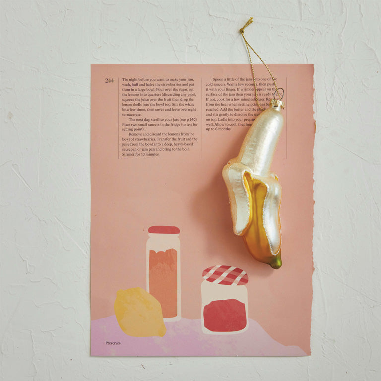 Creative Co-op Ornament -  Banana