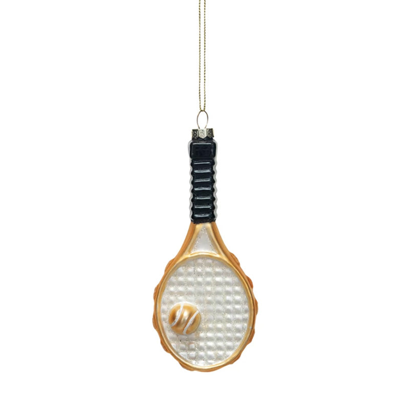 Creative Co-op Ornament - Tennis Racquet and Ball