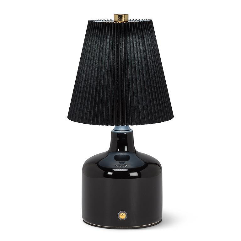 Abbott LED Lamp Pleated - Black