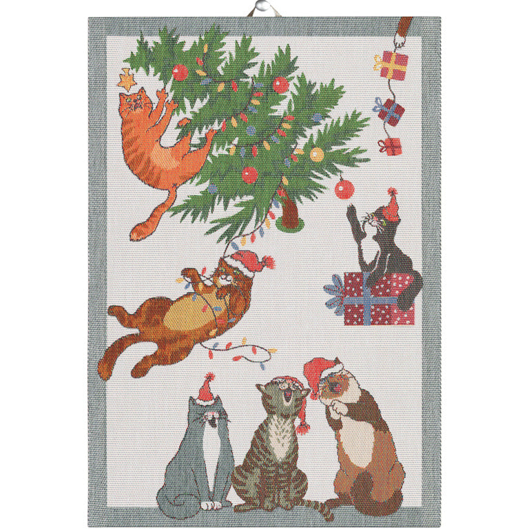 Ekelund Tea Towel - Purr-fect Christmas