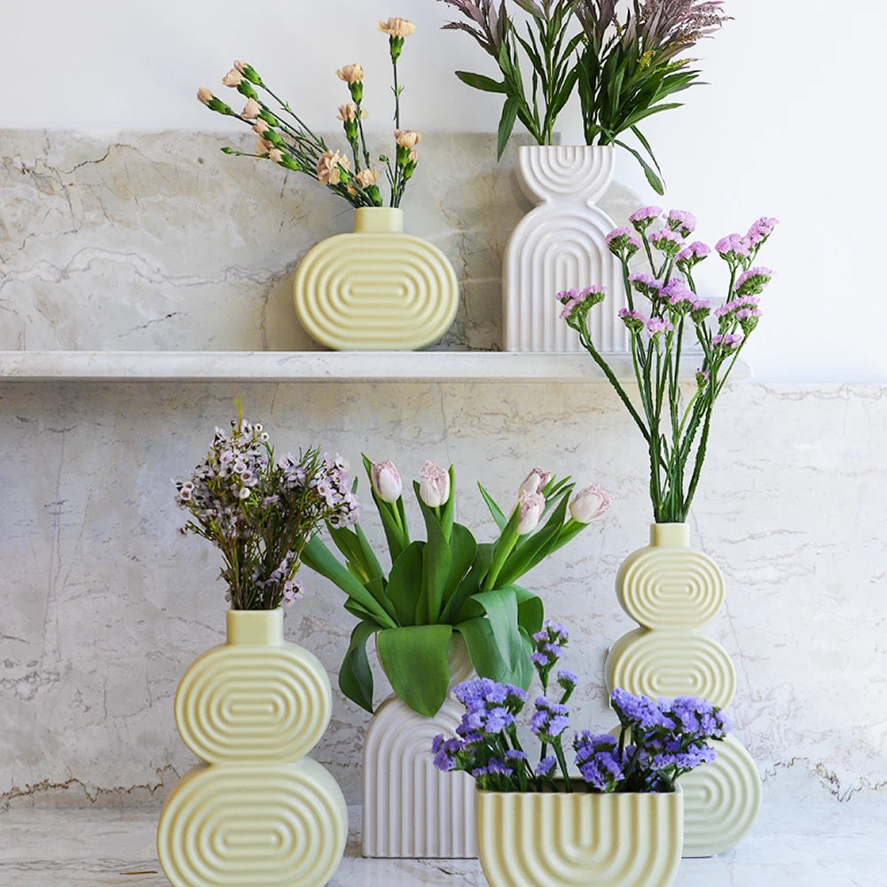 Abbott Ridged Oval Vase