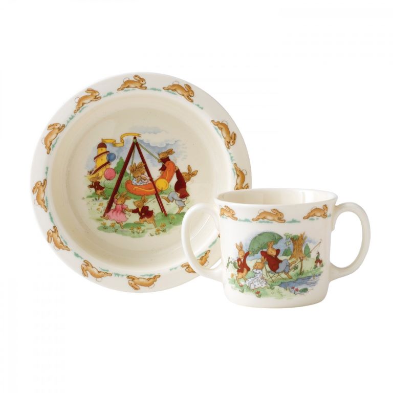 Bunnykins by Royal Doulton 2 Piece Baby Set