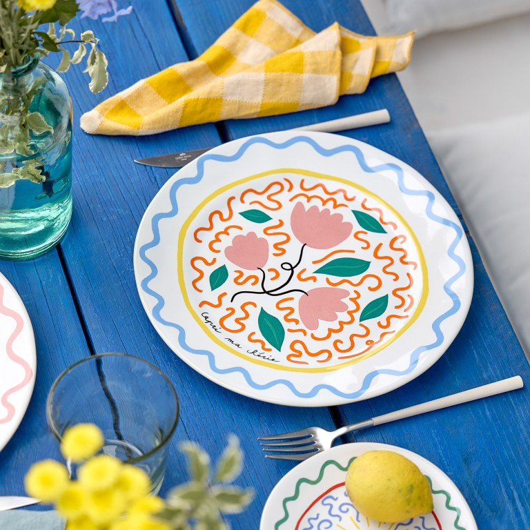 Costa Nova Summer Bliss Dinner Plate - Tulip