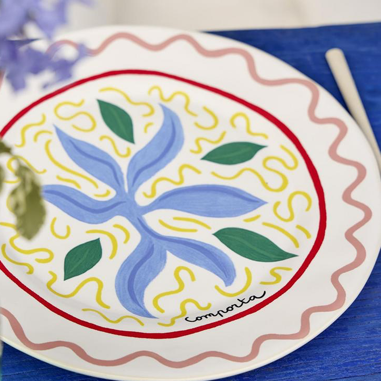 Costa Nova Summer Bliss Dinner Plate - Seaweed