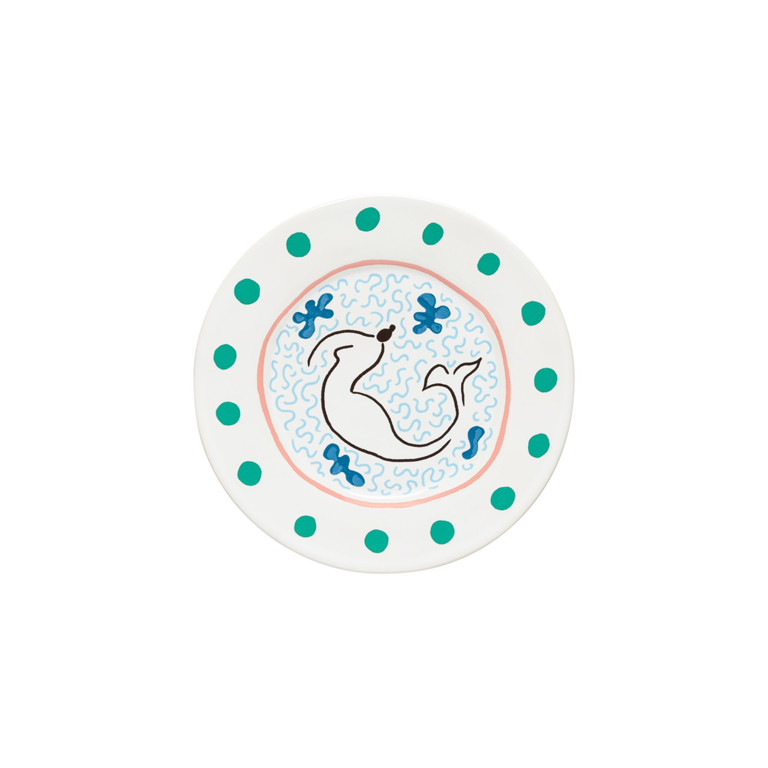 Costa Nova Summer Bliss Salad Plate - Mermaid