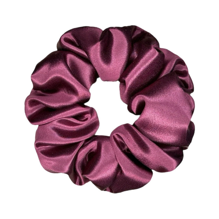 HoneyLux Silk Scrunchie - Monaco Burgundy