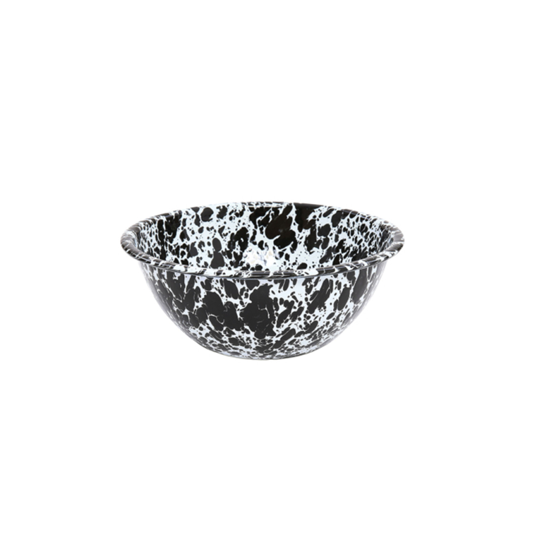 Crow Canyon Serving Bowl Small - Black Splatter