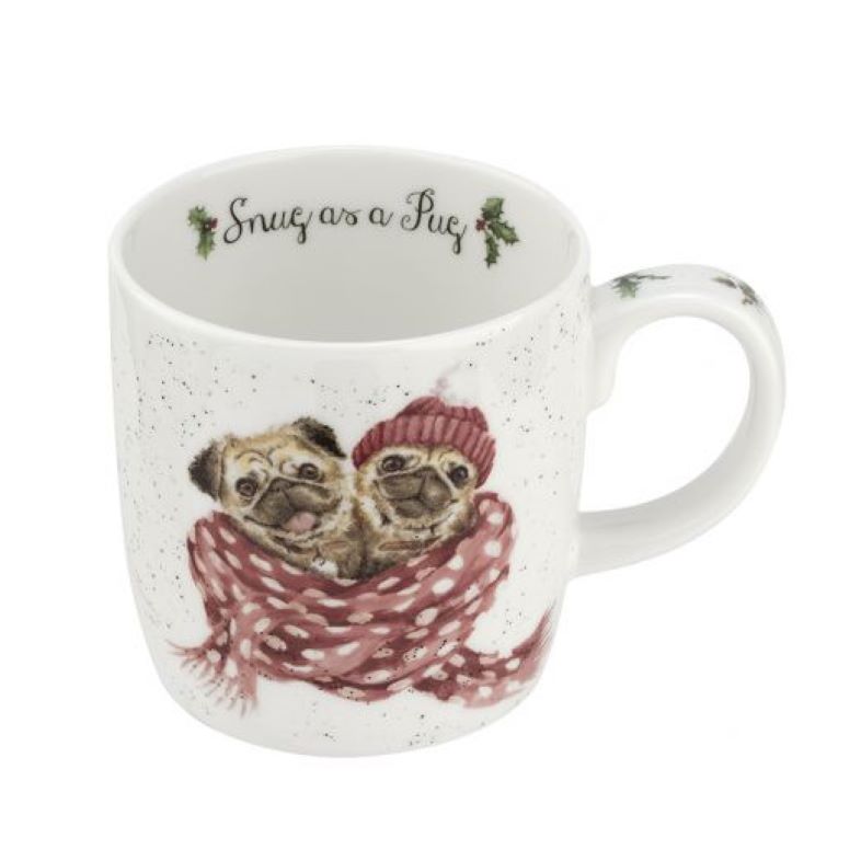 Wrendale Designs Mug 11oz - Snug as a Pug