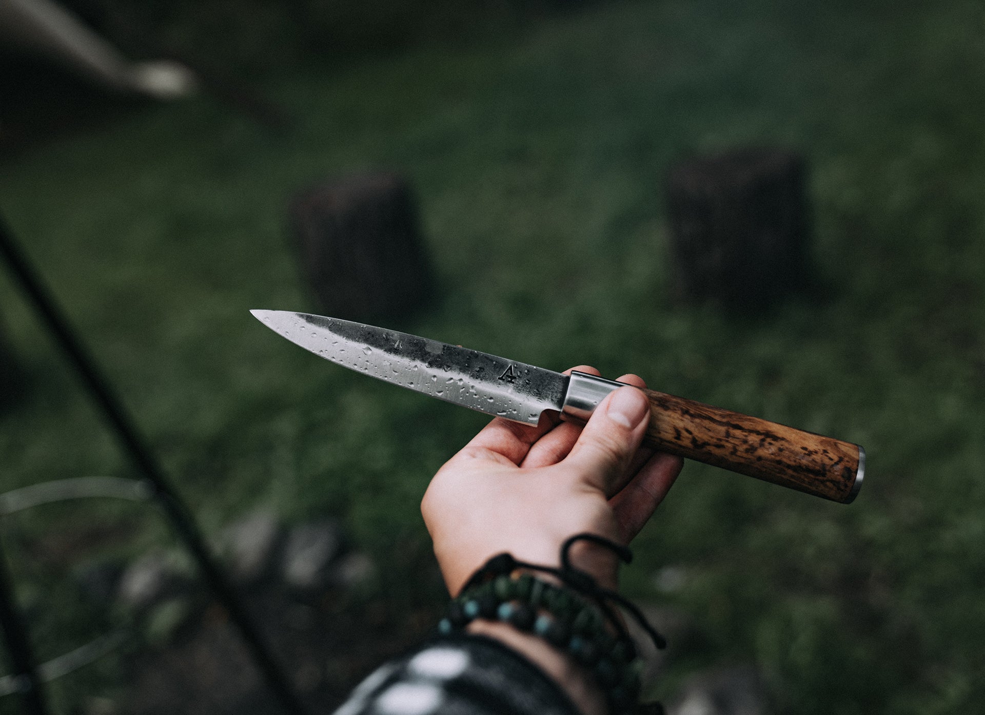 Anvil Utility Knife with Leather Sheath
