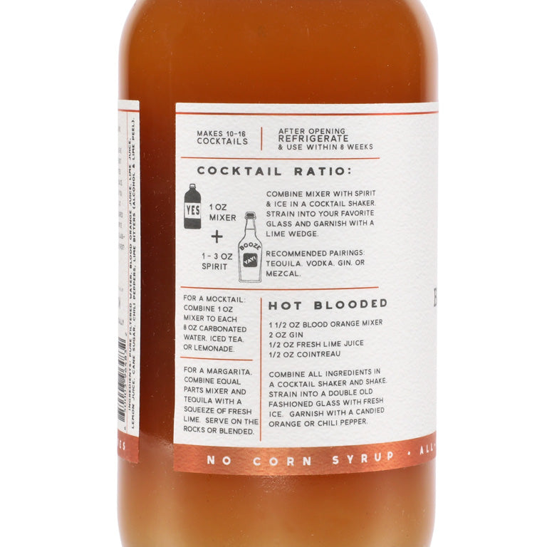 Yes Cocktail Company Cocktail Mixer - Blood Orange &amp; Chili Pepper
