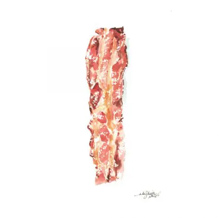 Niki Kingsmill Greeting Card - Bacon
