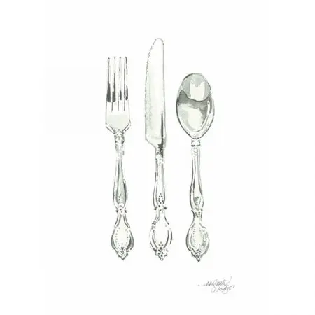 Niki Kingsmill Greeting Card - Cutlery
