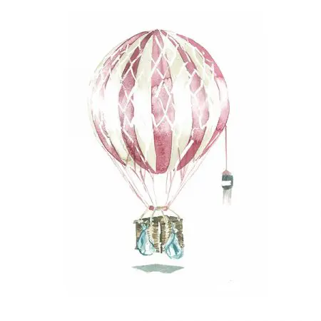 Niki Kingsmill Greeting Card - Hot Air Balloon