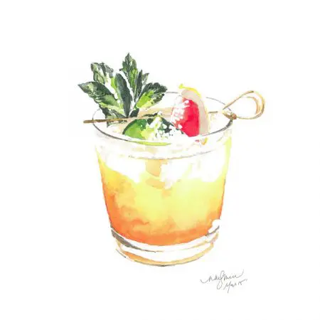 Niki Kingsmill Greeting Card - Mai Tai