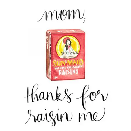 Niki Kingsmill Greeting Card - Thanks for Raisin Me
