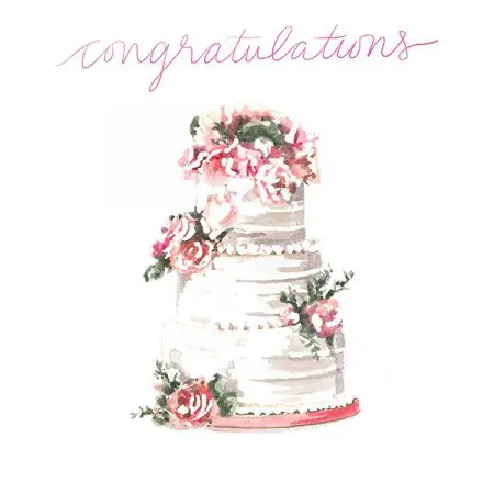 Niki Kingsmill Greeting Card - Wedding Cake