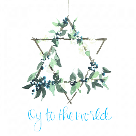 Niki Kingsmill Greeting Card - Oy to the World