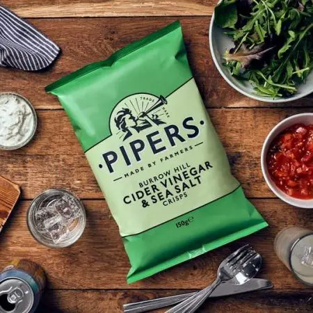 Pipers Crisps - Burrow Hill Cider Vinegar & Sea Salt