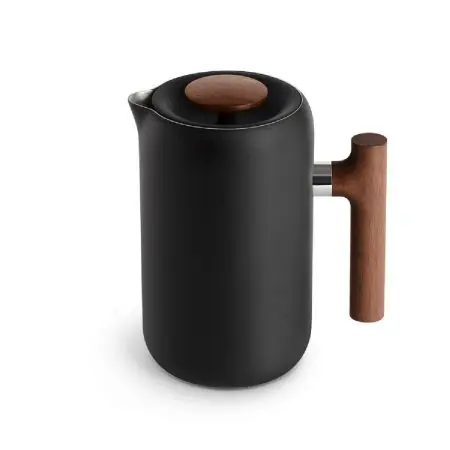 Fellow Clara French Press - Black with Walnut