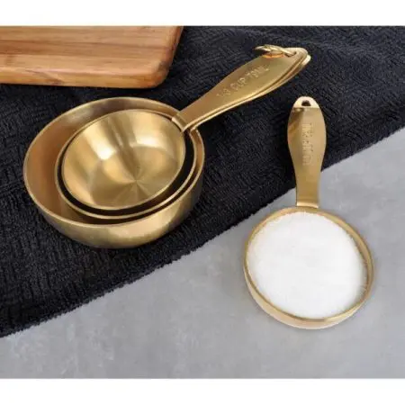 Maison Plus Gold Measuring Cup Set