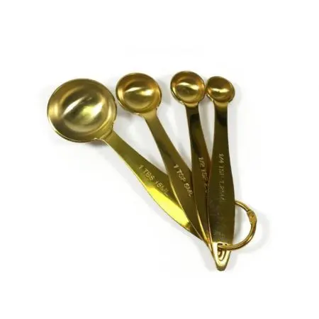 Maison Plus Gold Measuring Spoons - Set of 4