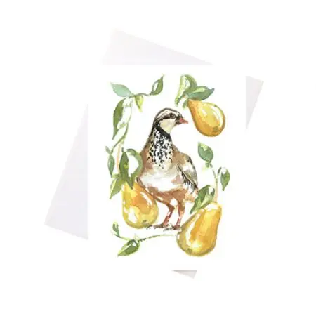 Niki Kingsmill Greeting Card - Partridge in a Pear Tree