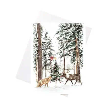 Niki Kingsmill Greeting Card - Christmas in the Forest