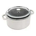 STAUB Cast Iron Round Cocotte - 4 Qt. with Glass Lid - Image 2