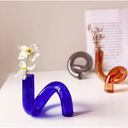 Ivore Group Glass Candlestick Holder / Vase