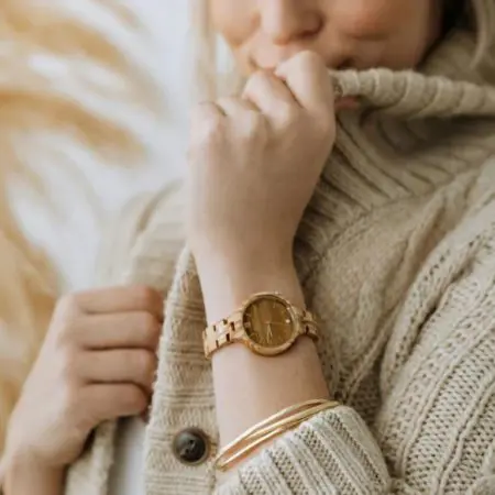 Revival Olivewood Tigers Eye Watch