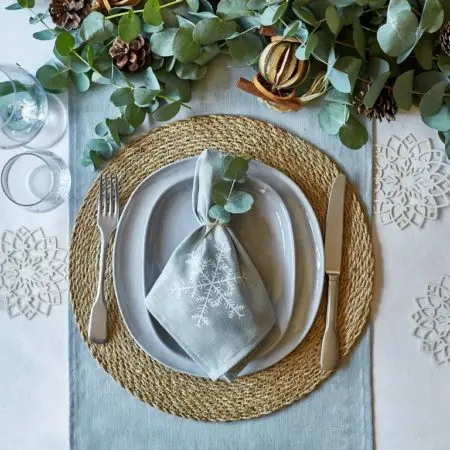 Ulster Weavers Linen Napkins - Snowflake