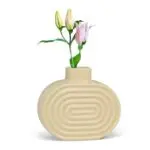 Abbott Ridged Oval Vase - Image 4