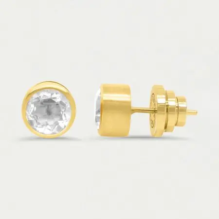 Dean Davidson Signature Large Knockout Stud Earrings - Crystal Quartz