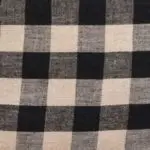 Black with Taupe Checks