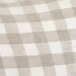 Ivory with Taupe Checks