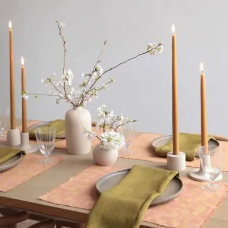 Floral Society Ceramic Blossom Vase - Sand