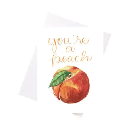 Niki Kingsmill Greeting Card - You're a Peach