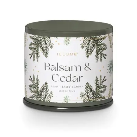 Illume Vanity Tin Candle Large - Balsam & Cedar